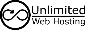 unlimited web hosting black logo